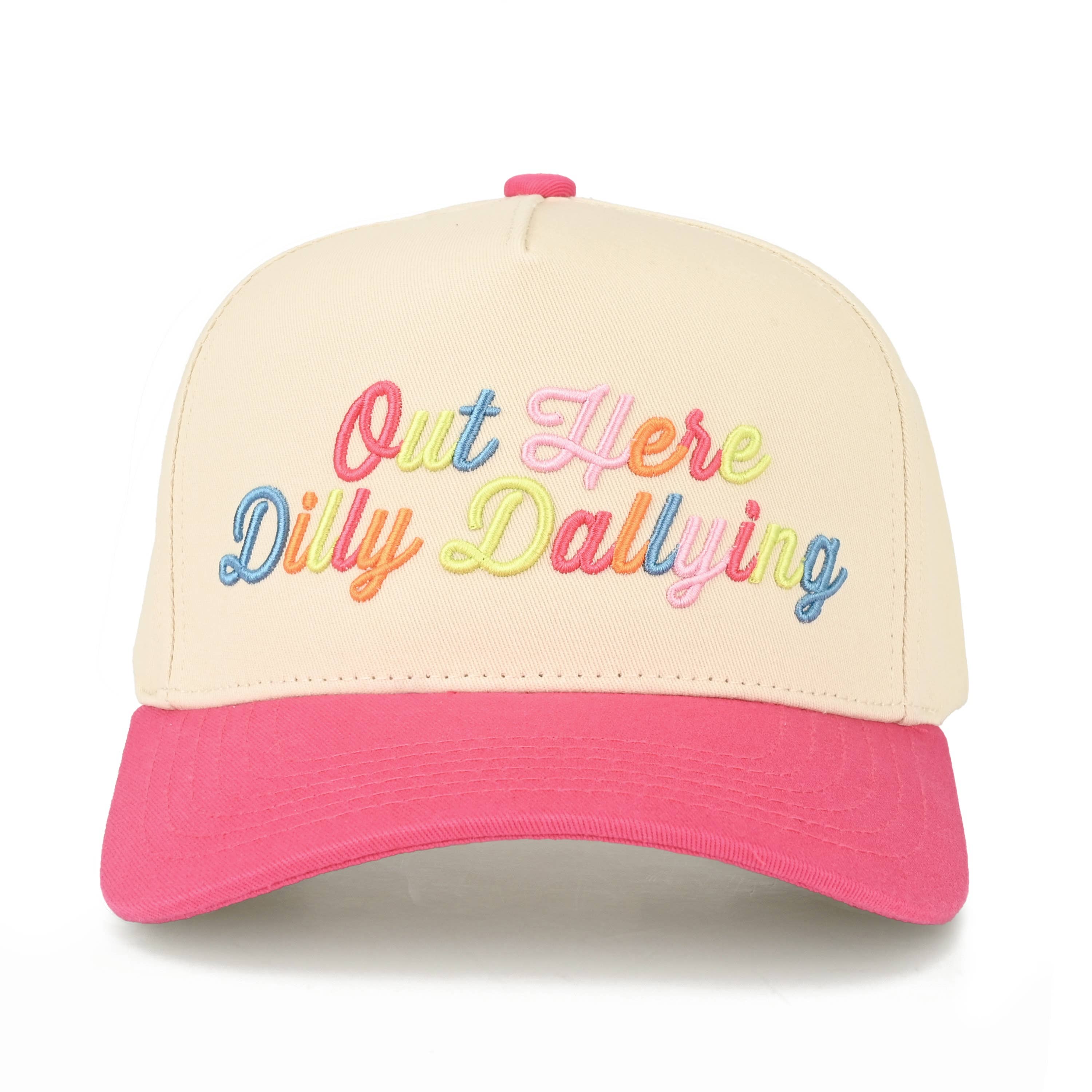 OUT HERE DAILY DALLYING TRUCKER HAT,