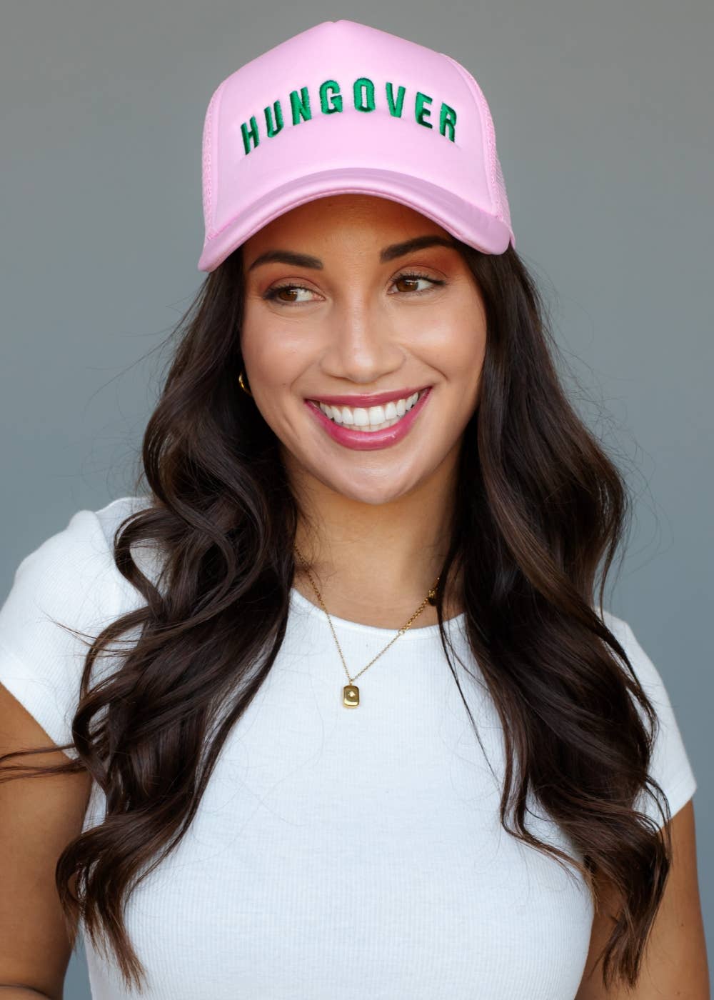 Lt. Pink Hungover Trucker Hat