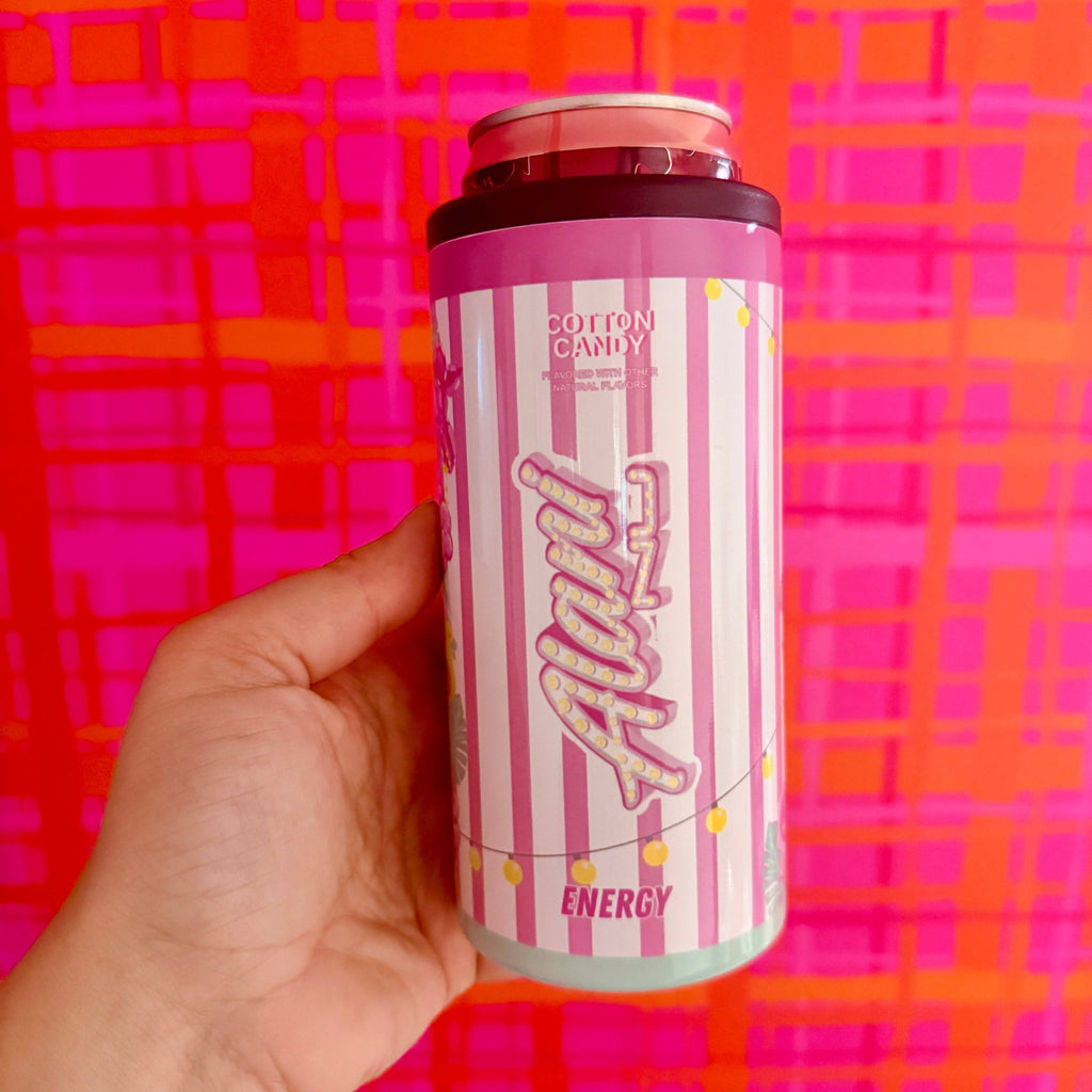 Slim Can Cooler, Cotton Candy Energy