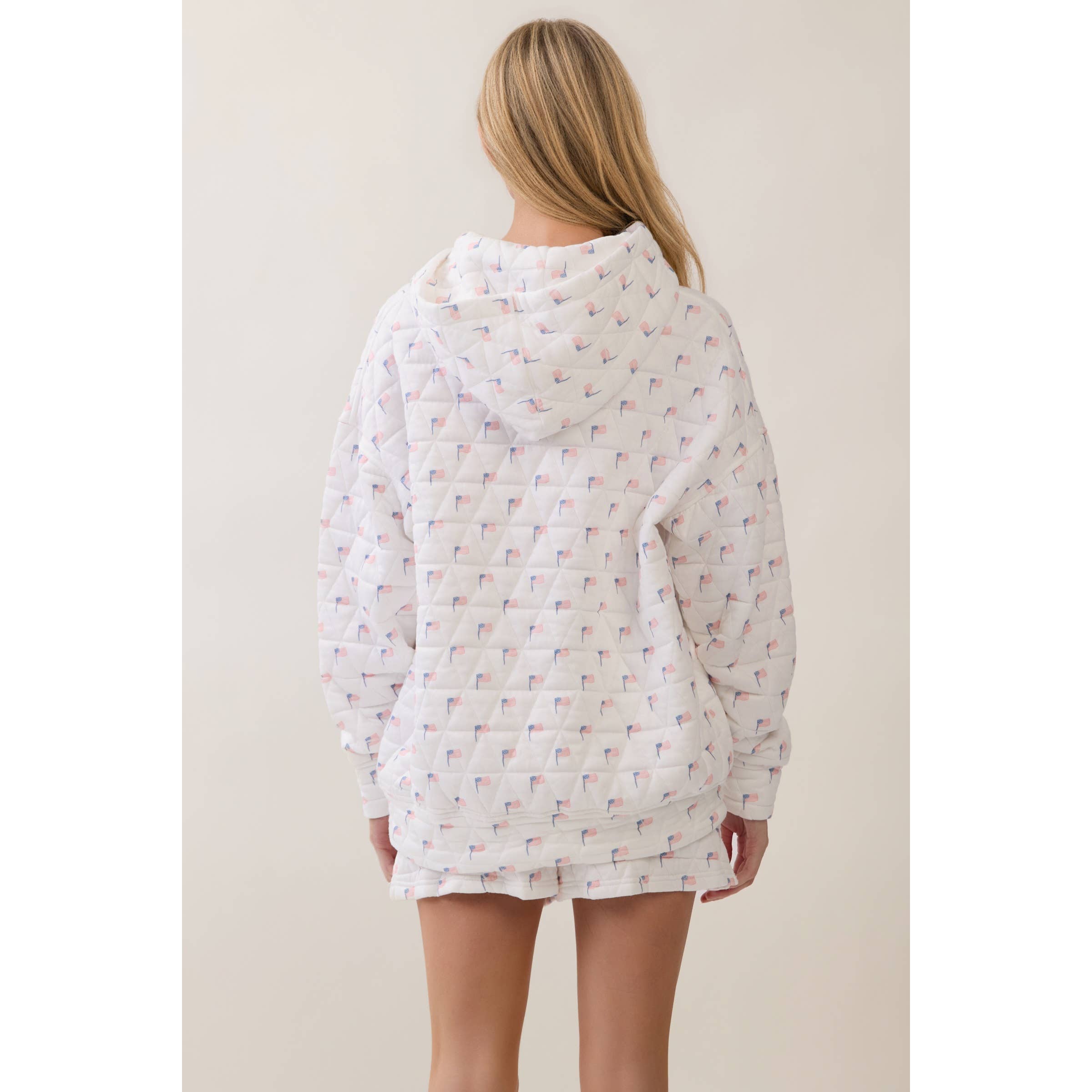 All-American Quilted Hoodie