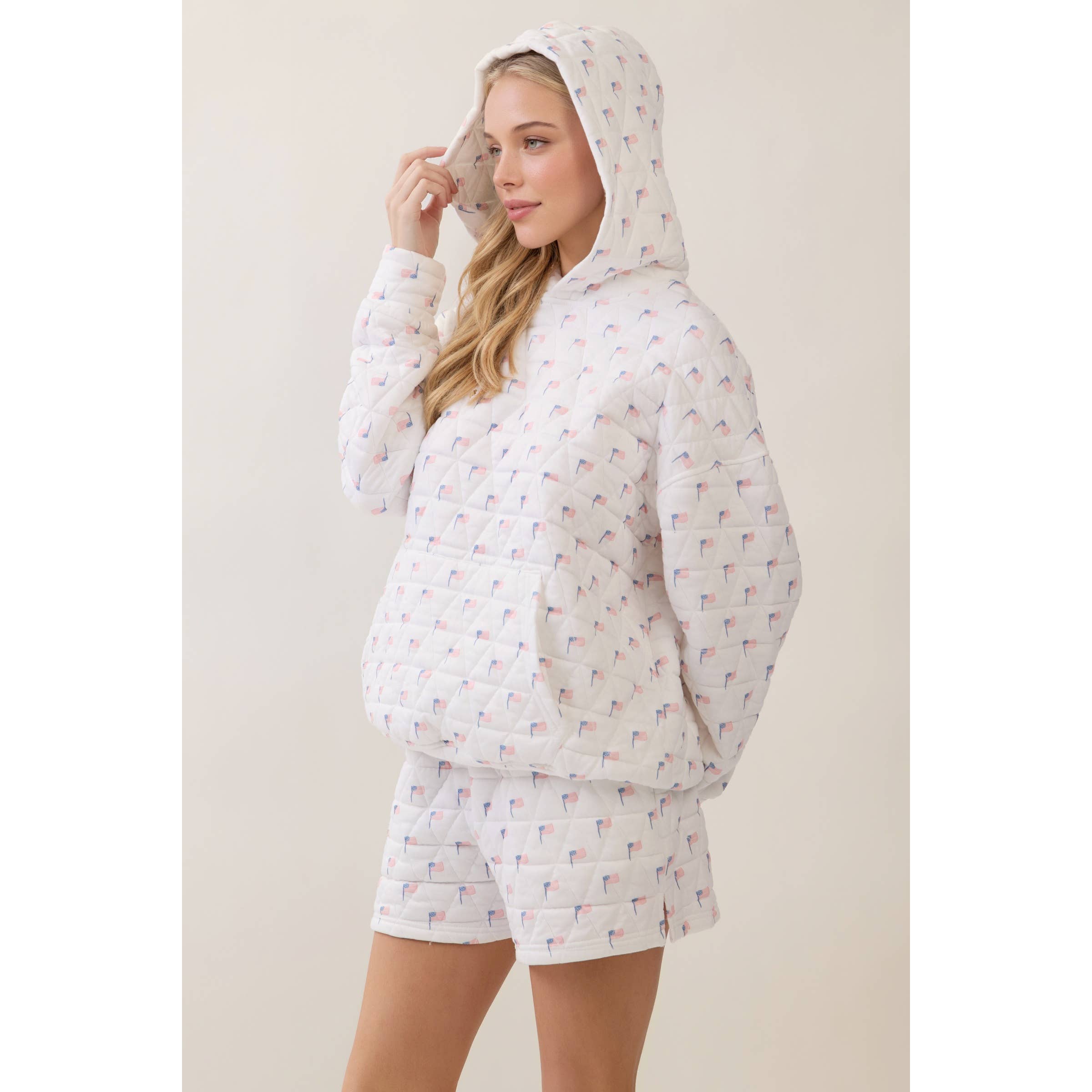 All-American Quilted Hoodie