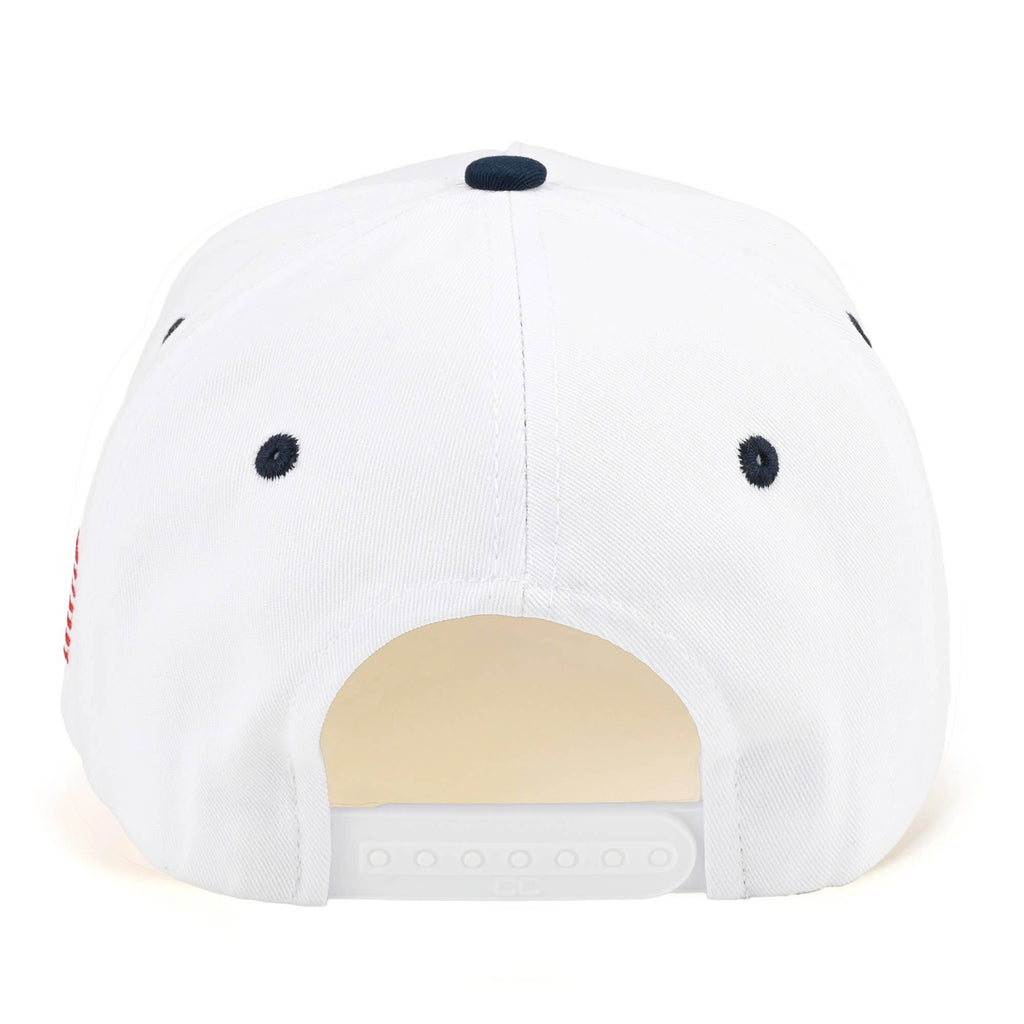 WHITE CROWN FLAG TRUCKER HAT