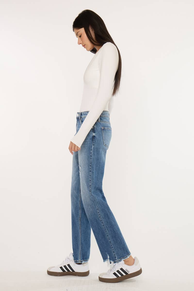 KanCan MID RISE TRUE STRAIGHT JEANS