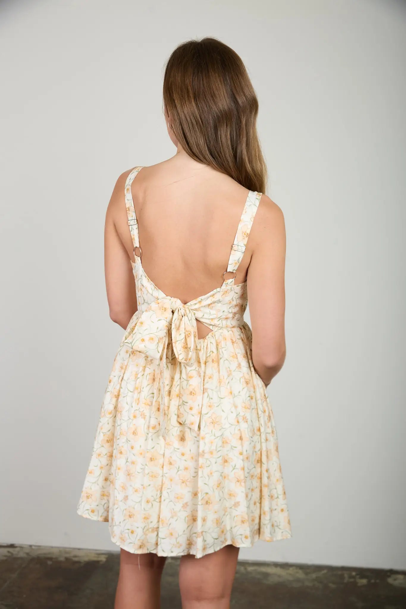 Yellow Floral Sun Dress