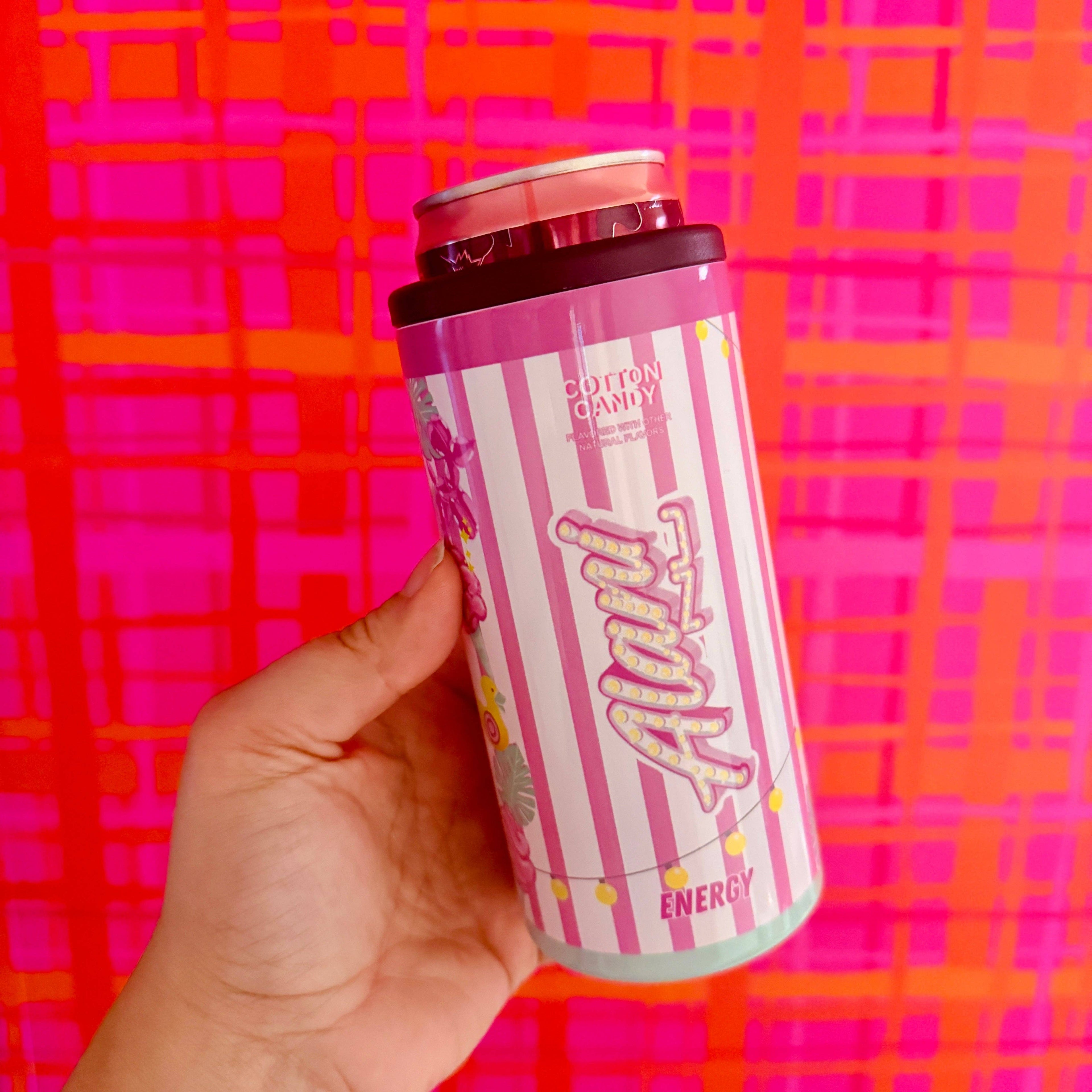 Slim Can Cooler, Cotton Candy Energy