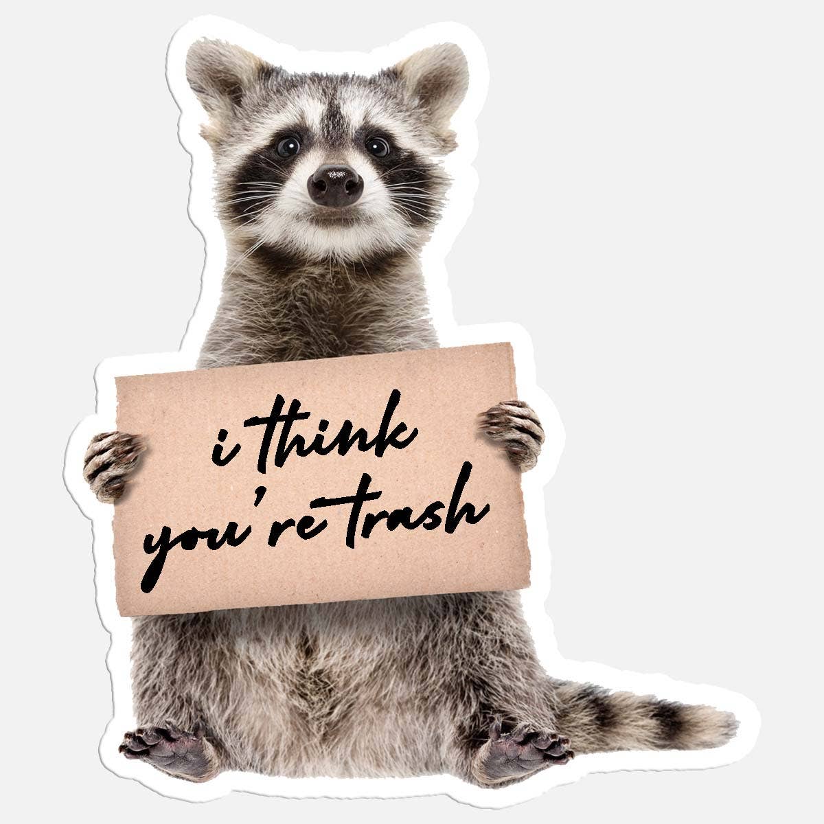 I Think You're Trash  Sticker Decal