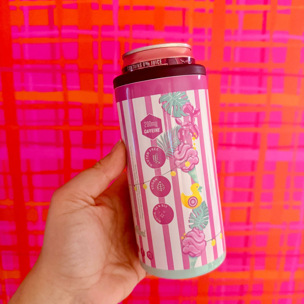 Slim Can Cooler, Cotton Candy Energy