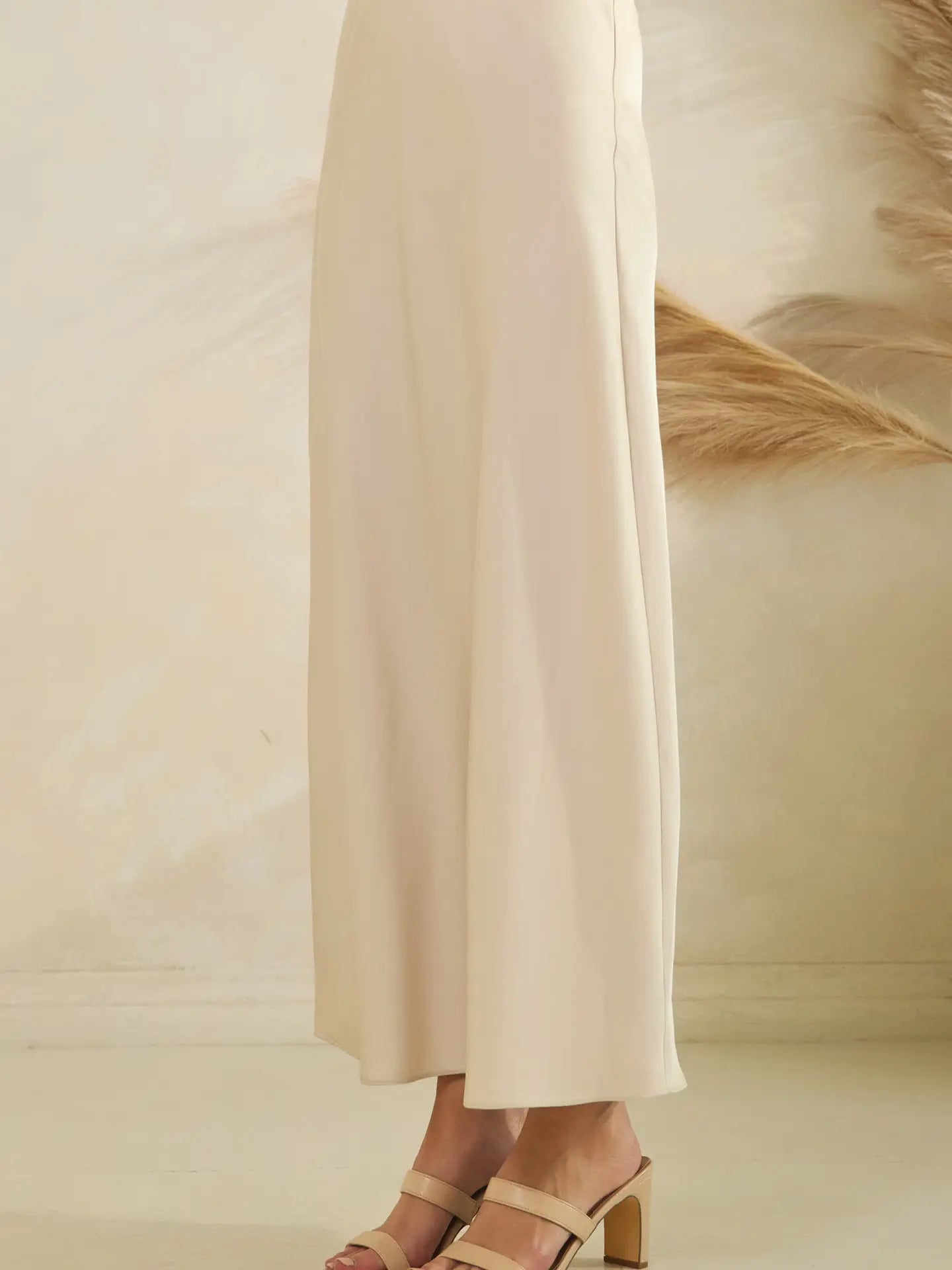 SATIN Skirt with Elastic Band