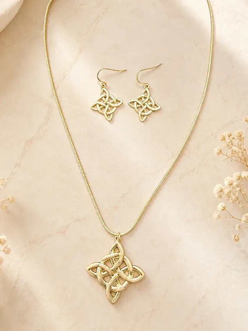 Worn Celtic Pendant Set