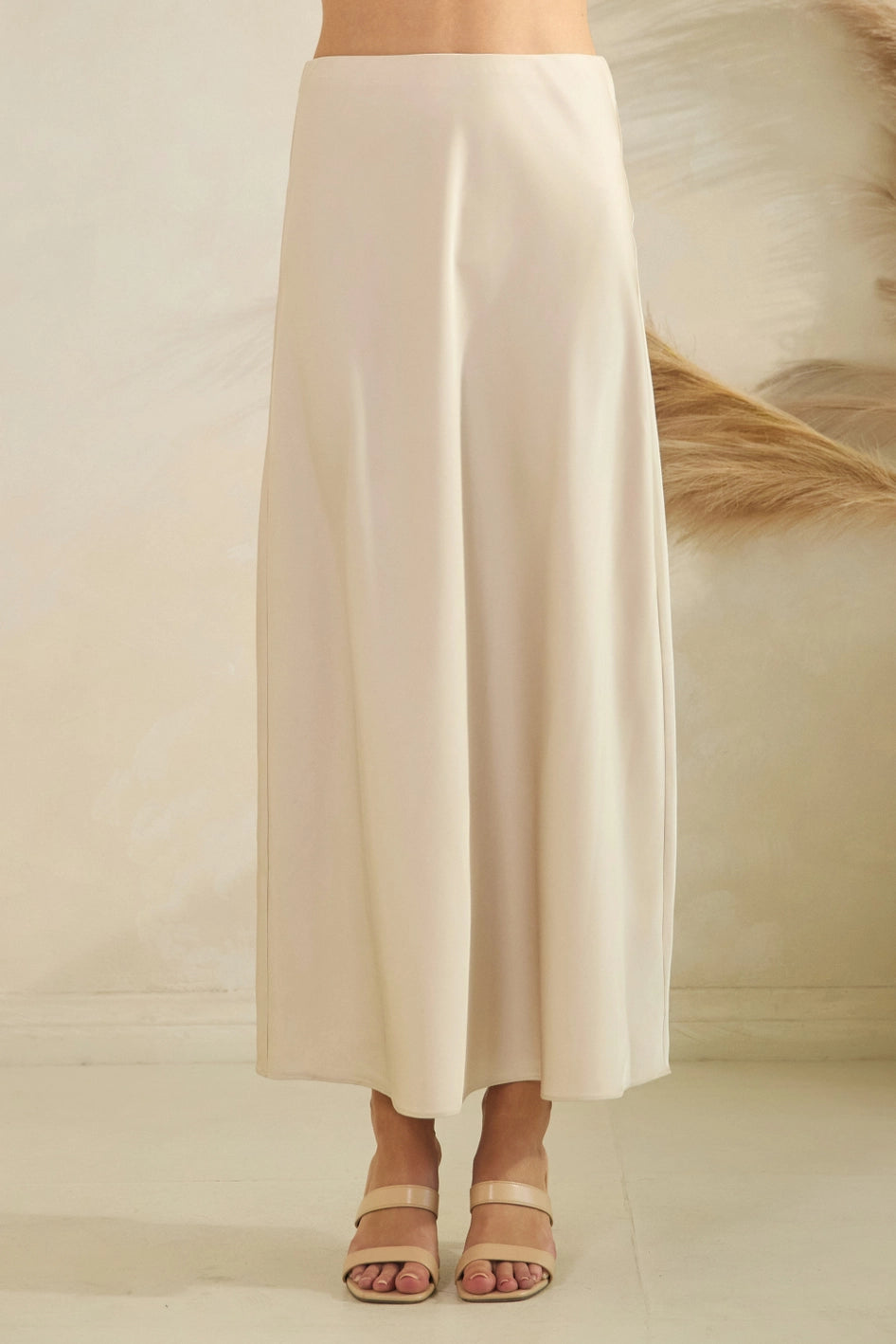 SATIN Skirt with Elastic Band