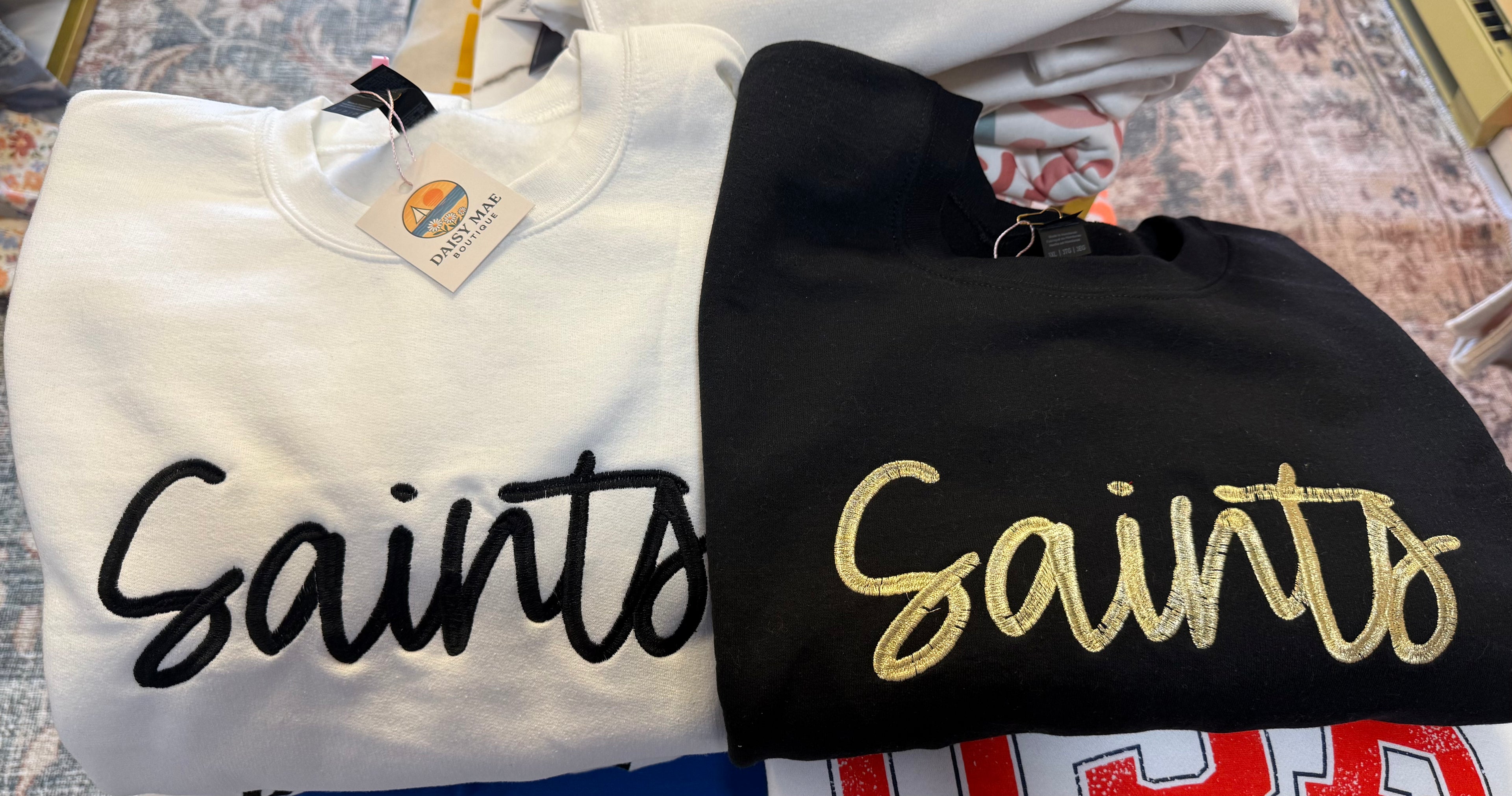 SAINTS embroidered sweatshirt