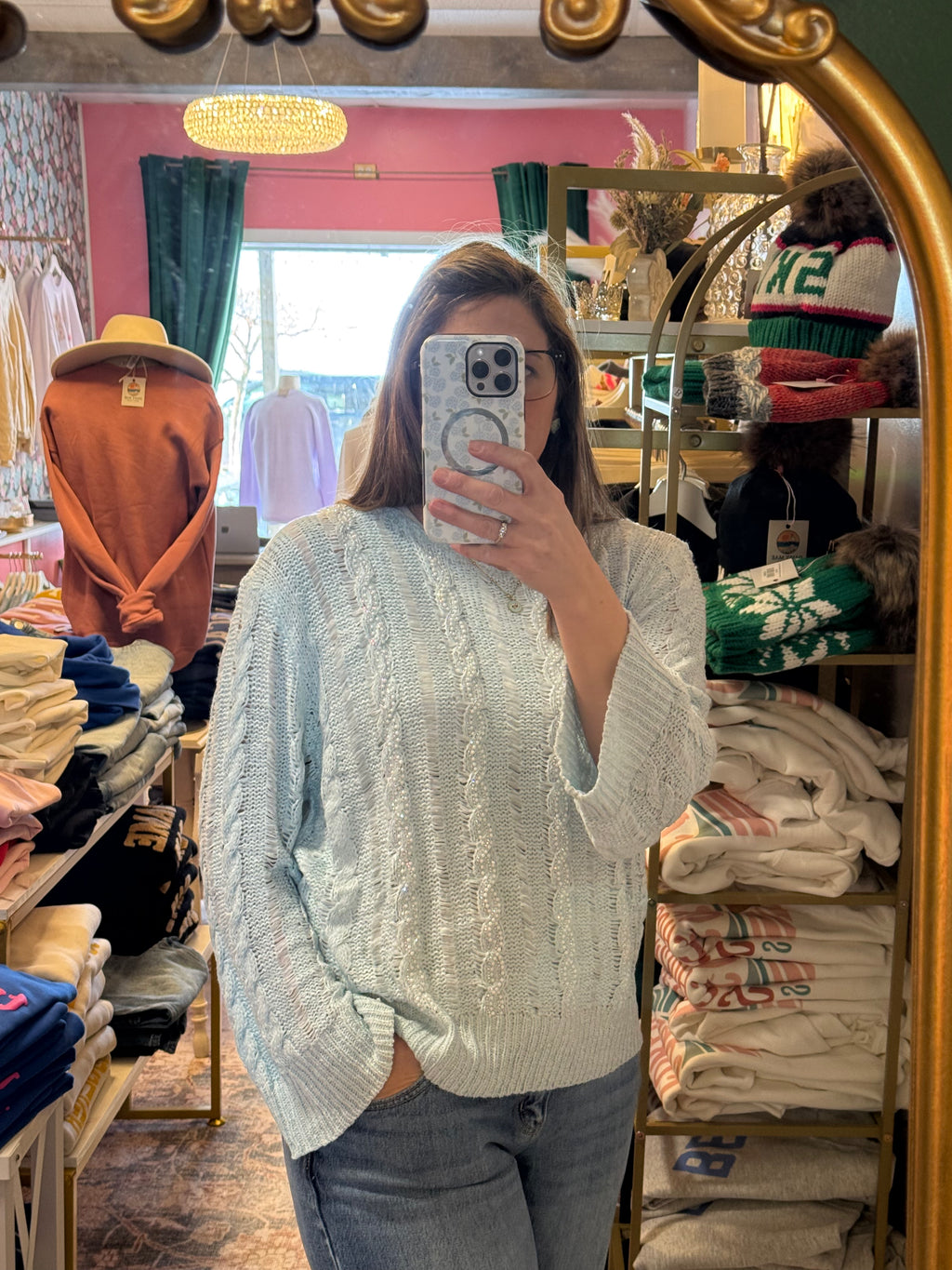 Lightweight Cable Knit Summer Sweater Top