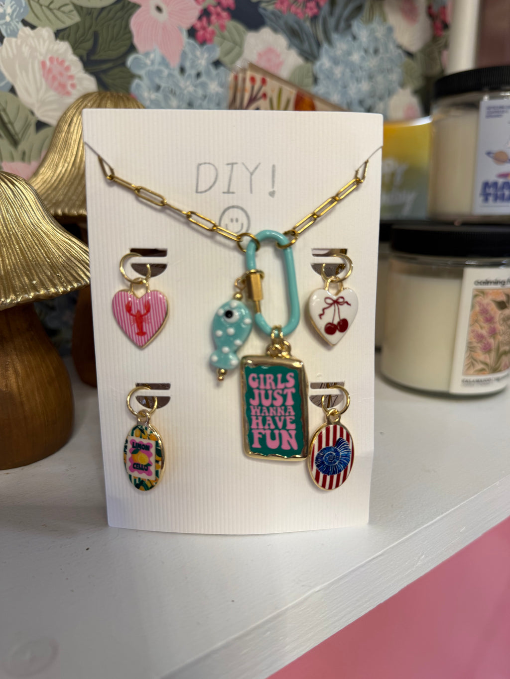 DIY charm Necklace