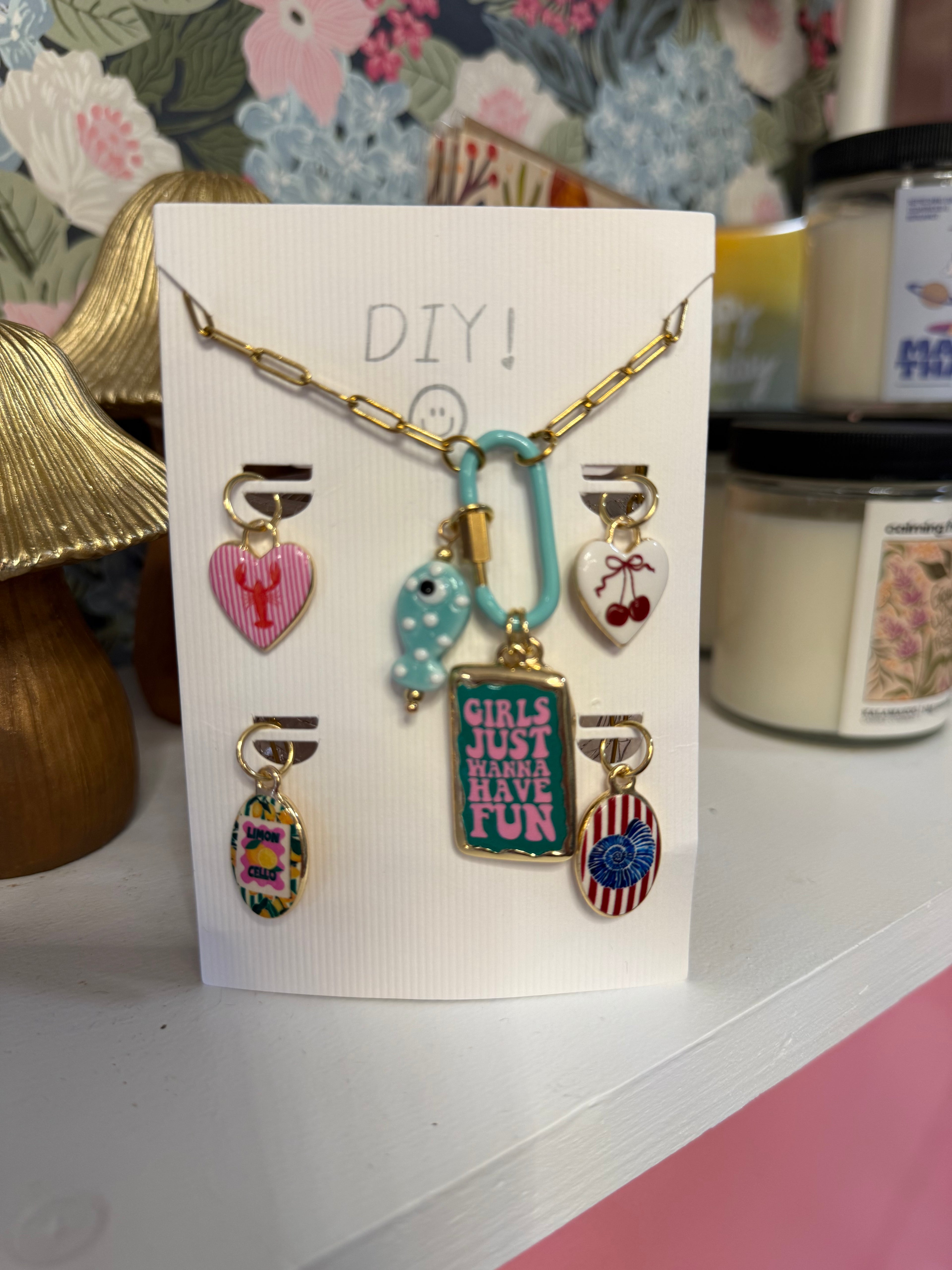 DIY charm Necklace