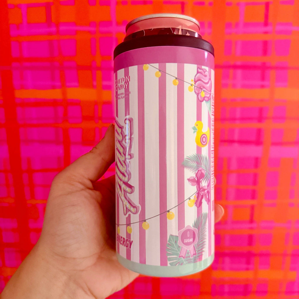 Slim Can Cooler, Cotton Candy Energy