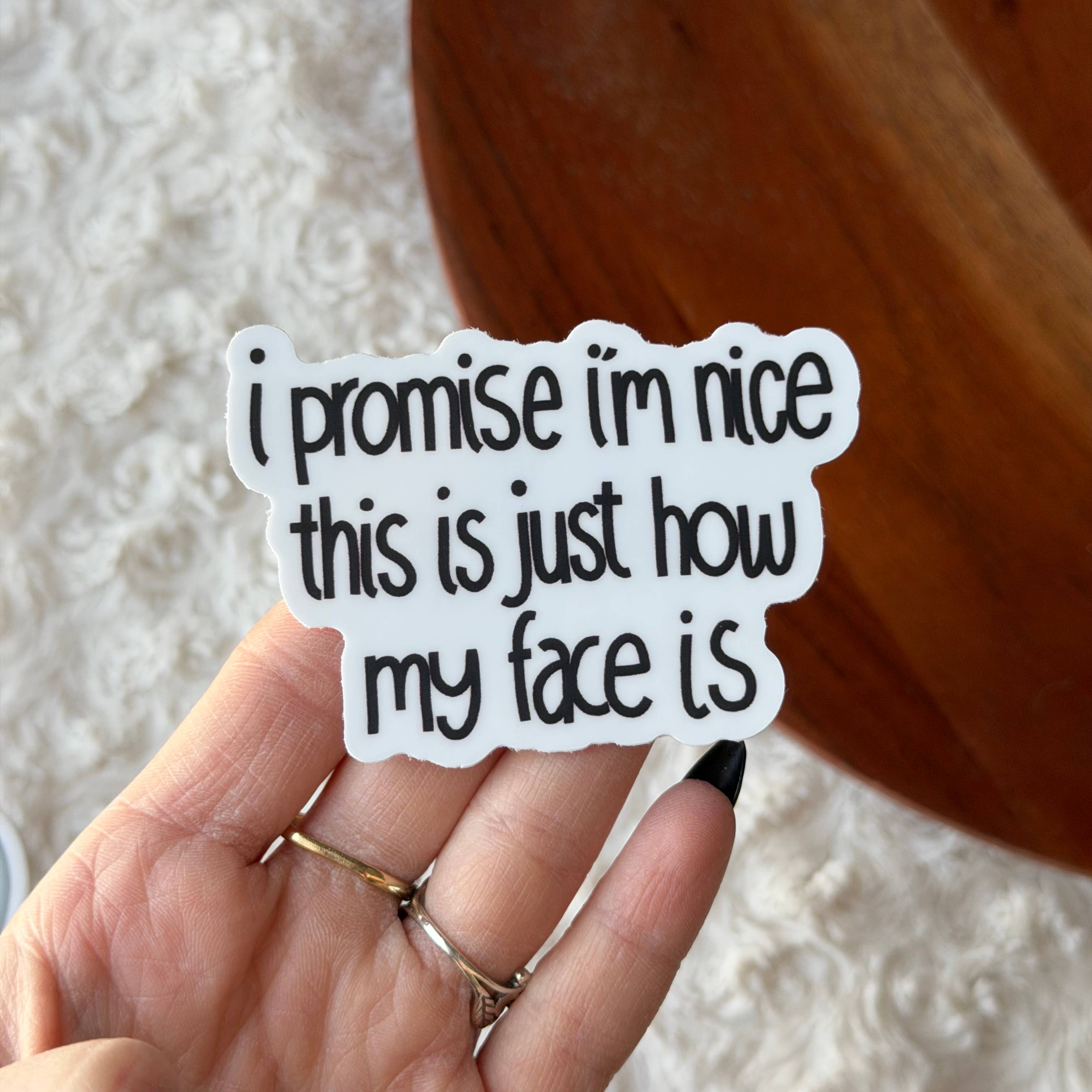 I Promise I'm Nice This Is Just How My Face Is