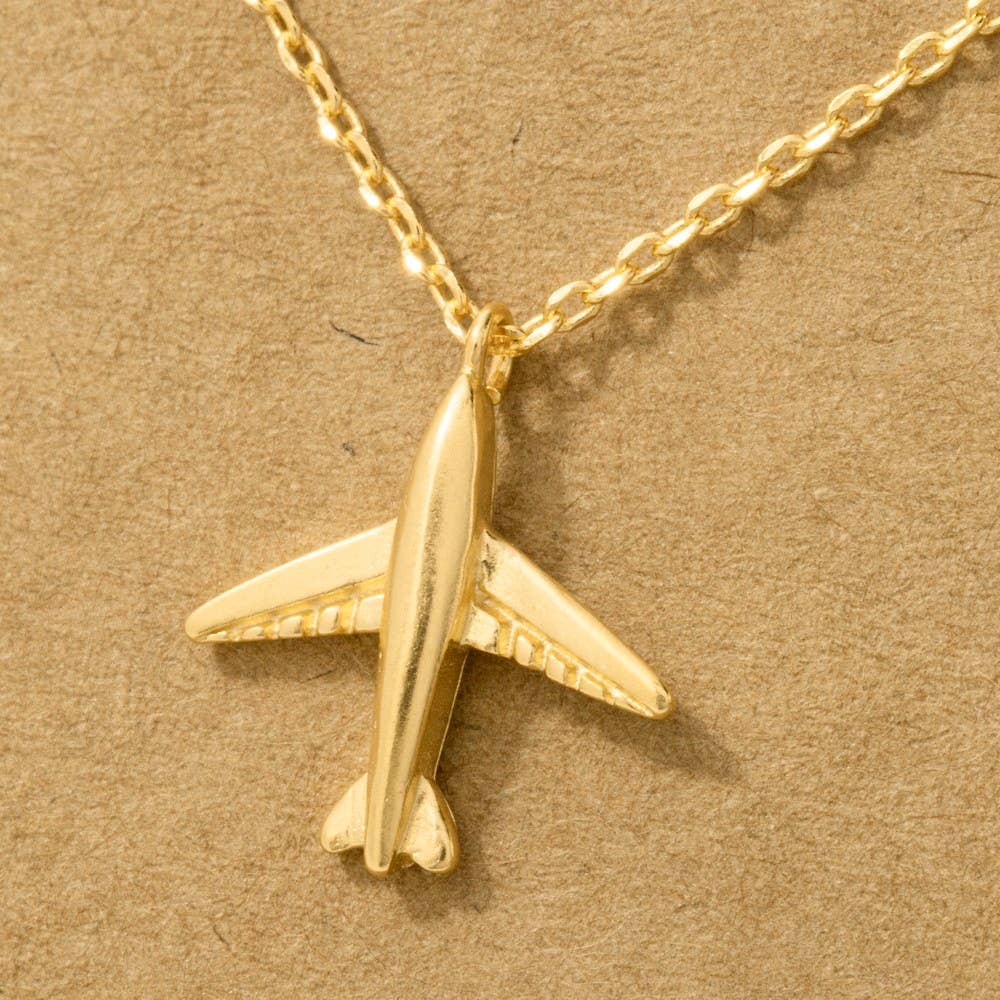 Airplane Pendant Necklace