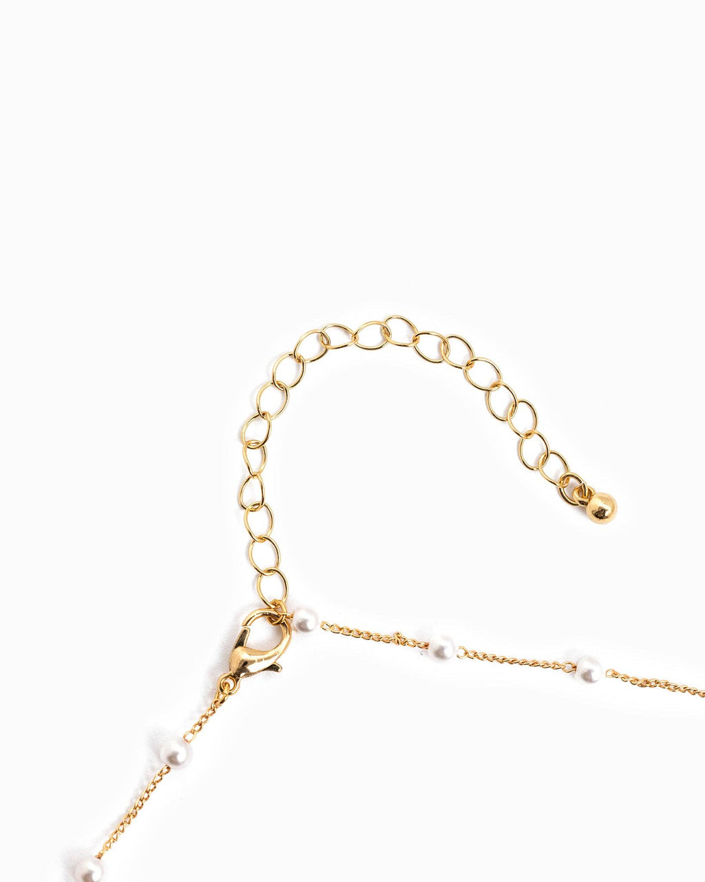 Pearl Flower Multi Charm Necklace
