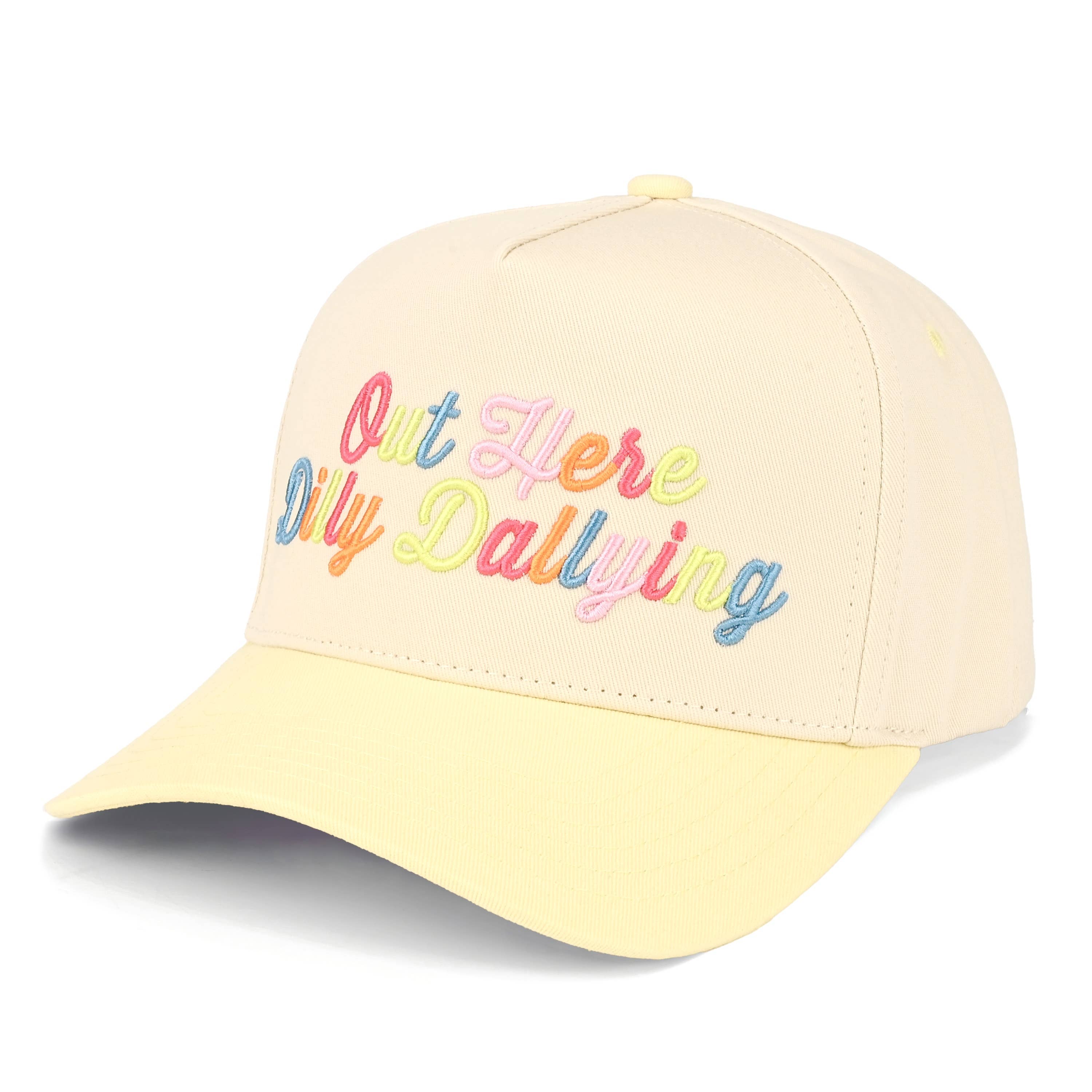 OUT HERE DAILY DALLYING TRUCKER HAT,